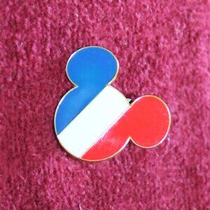 Disney Resort Paris Pin 2008 French Flag Mickey Mouse Head Ears 18744